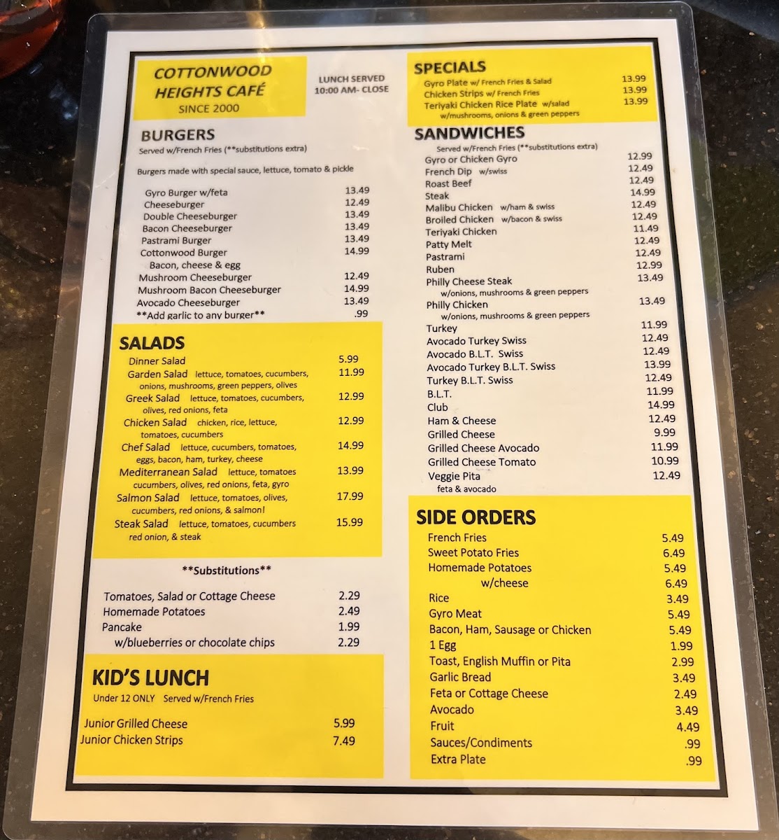 Cottonwood Heights Cafe